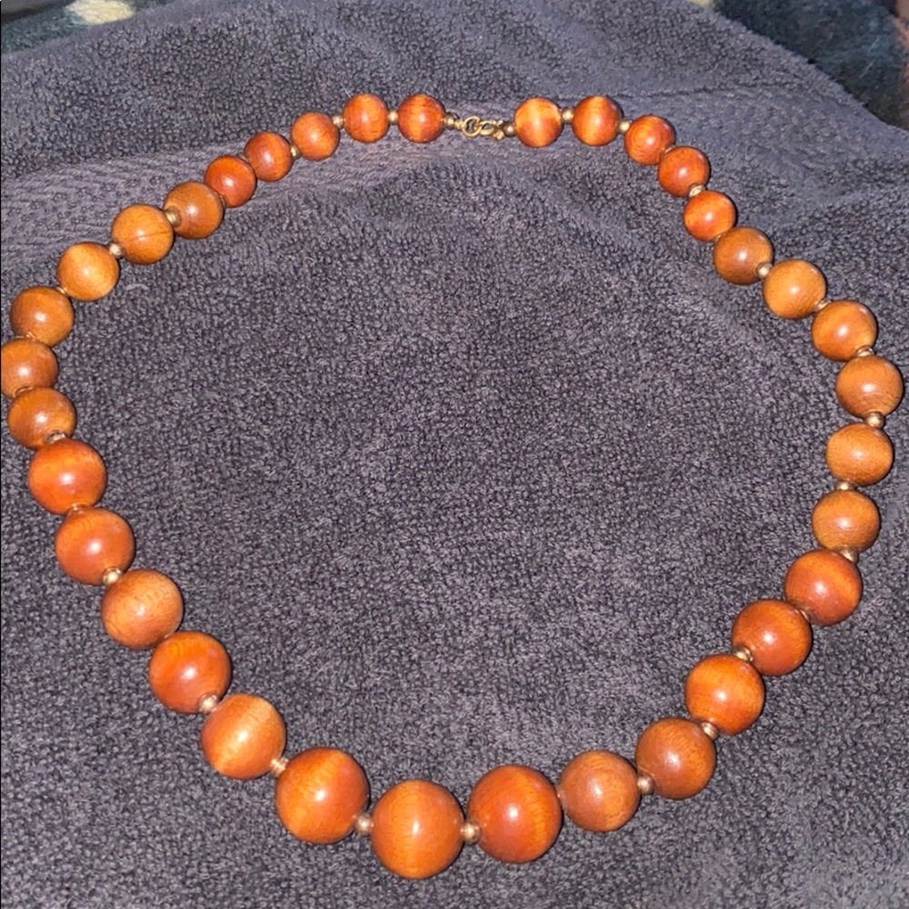 Chunky Wood Necklace